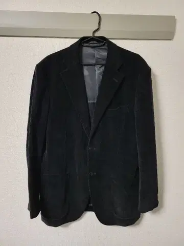 코듀로이 테일러드 자켓 블랙