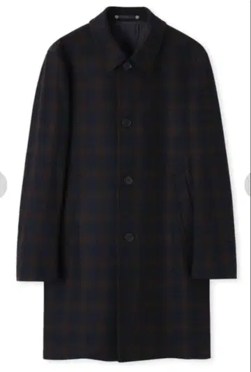 Paul Smith 체크 울 스텐카라 코트