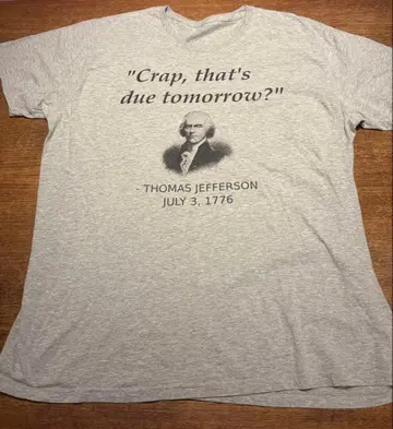토마스 제퍼슨 명언 T셔츠 미국 대통령