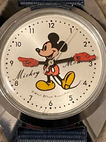 SEIKO 디즈니 타임 미키마우스 빈티지 수동 와인딩 레어 개체