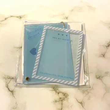 FUKUYA 후쿠야 아크릴 프레임 러브레터 카드 사이즈 블루