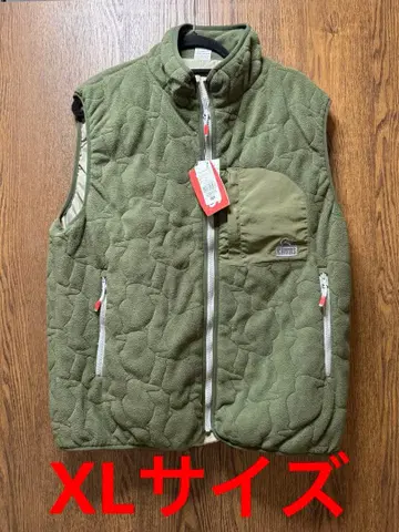 CHUMS 부비 스티치 플리스 베스트 XL 올리브