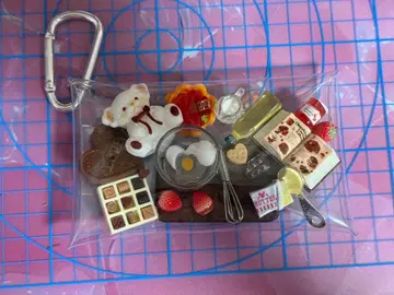 가챠 파우치 곰의 초콜릿 쿠킹 곰 초콜릿 키링