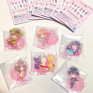카드캡터 사쿠라 1번 복권 F상 SD 아크릴 스탠드 6점