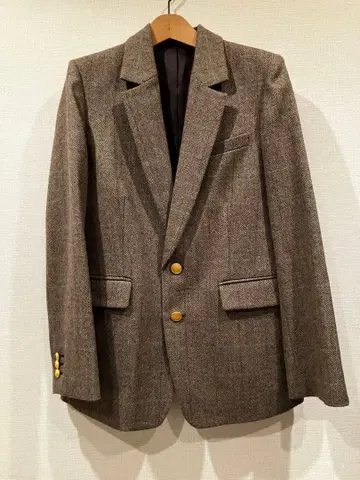 ROPE 헤링본 체크 테일러드 자켓