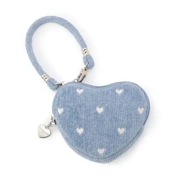 미개봉 새상품 러브러리 하트 하트형 파우치 라이트 블루