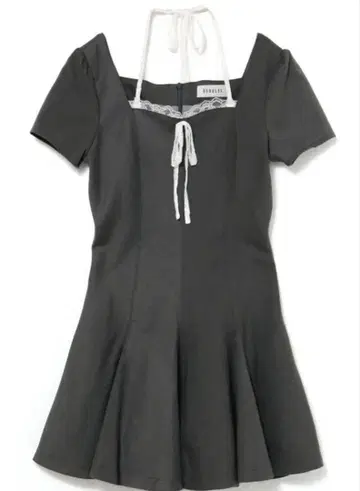 버블스 BUBBLES 패턴 플레어 걸리시 원피스