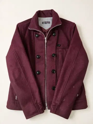 MICHEL KLEIN 옴 피 코트 와인 레드 46