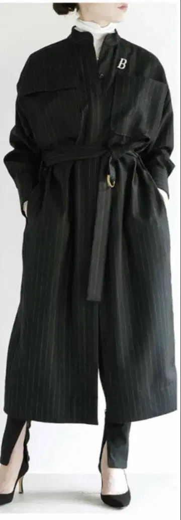 정가 70400엔 새상품급 madisonblue 스트라이프 코트