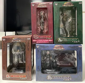 제일복권 진격의 거인 자유로의 진격 4체 세트 라스트 원 리바이 미카사