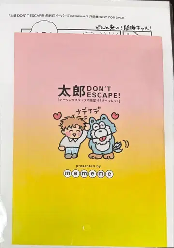 타로 DON'T ESCAPE! 특전 리플렛 호린러브