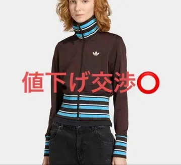 아디다스 adidas 트랙 자켓 저리 브라운 블루 브라운