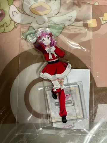 니지가사키 아크릴 스탠드 산타 ver 오다이바 아쿠아시티 텐노지 리나