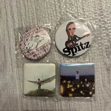 스피츠 캔뱃지 4개 세트