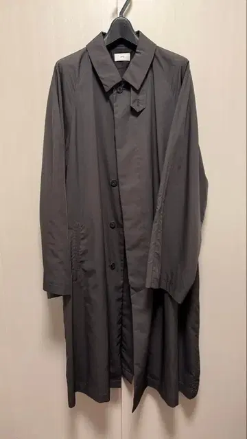 ATON 빈티지 나일론 트윌 발마칸 코트 6