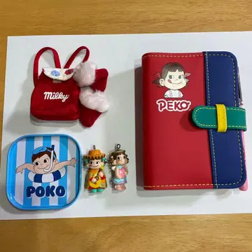 페코짱 시스템 수첩 참 인형용 잡화 포코짱 코스터 일괄