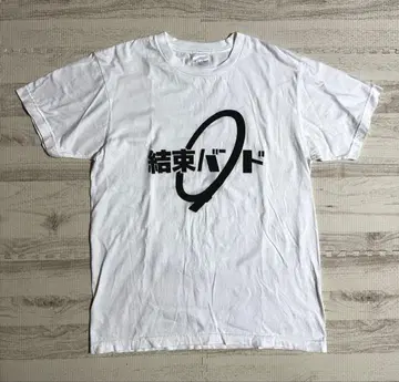 봇치 더 록! 겟소우 밴드 T셔츠 화이트 M 사이즈