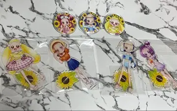 오쟈마녀 도레미 복권 메이트 아크릴 스탠드 캔뱃지 7종 세트