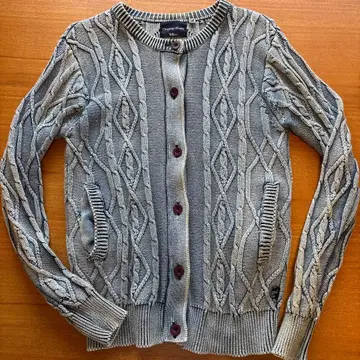 론 헤르만 빈티지 인디고 니트 가디건