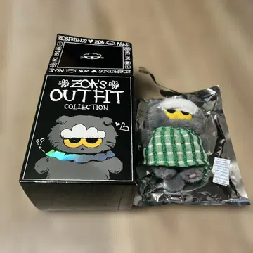 ZO&FRIENDS 랜덤 봉제 인형 키링 체크 ZOA