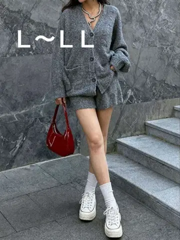 SHEIN 니트 셋업 그레이