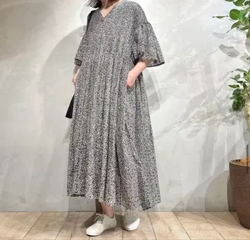 택 포함 새상품 maison de soil 플레어 슬리브 원피스