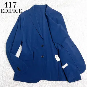 [ 미사용품 ] 417 EDIFICE 테일러드 자켓 언컨 XL 블루