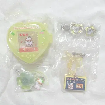 코로코로쿠리린 클로버 스트랩 데님 펜 파우치풍 게임기풍 구슬치기