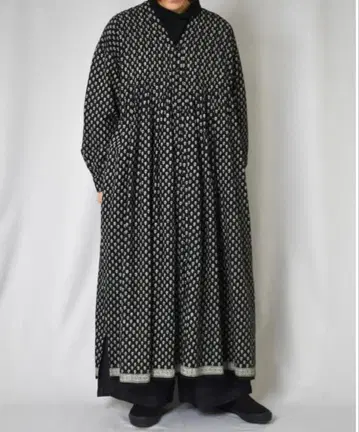 maison de soil 긴팔 프린트 원피스