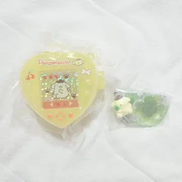 산리오 폼폼푸딩 미니게임기풍 참 클로버 스트랩