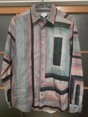 Paul Smith 바우하우스 디자인 스타일 스트라이프 셔츠 S