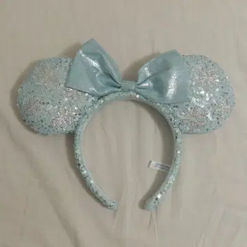 미니 머리띠 스카이블루 눈꽃