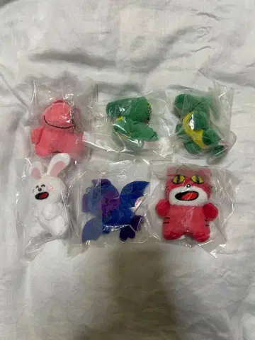 타베코 동물 쁘띠 봉제 인형 6개 세트