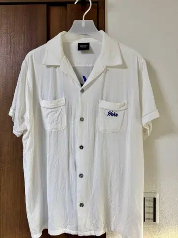 후지이 카제 Hehn Records 볼링 셔츠 화이트