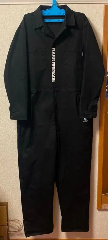 BASS BRIGADE 버스브리게이드 블랙 작업복 커버올 XL