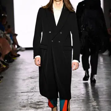 BEDj.w.FORD 베드 포드 블랙 더블 롱 코트 0006