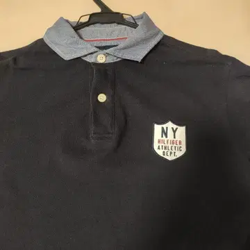 타미힐피거 네이비 피케 셔츠