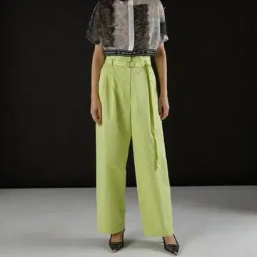 PRANK PROJECT 플랭크 프로젝트 벨트 새틴 트랙 팬츠