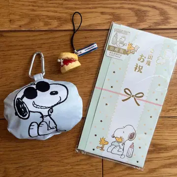 SNOOPY 스누피 에코백 키링 출산 선물