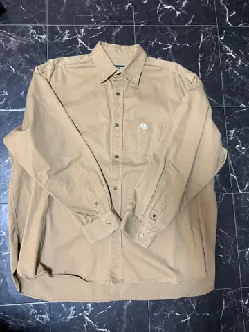 NEW ERA 베이지 버튼업 셔츠 XXL