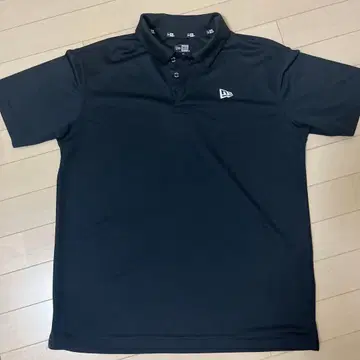 NEW ERA 블랙 피케 셔츠 사이즈L