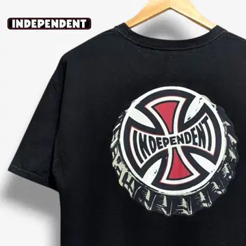 90's INDEPENDENT NHS 택 아이언 크로스 왕관 L 사이즈