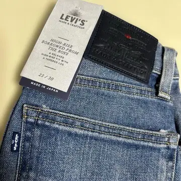 새상품 리바이스 메이드 인 USA 23/30 일본제 여성용 S 블루 탭