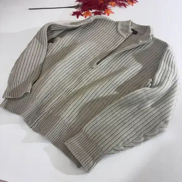 Henry Cottons 가디건 니트 긴팔 집업 그레이 L