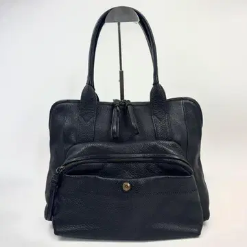 겐텐 아티보 토트백 숄더 주름 가죽 블랙 컬러