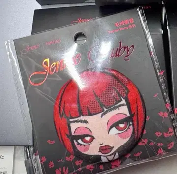 제니 MINISO 팝업 중국 한정판 콜라보 캔뱃지