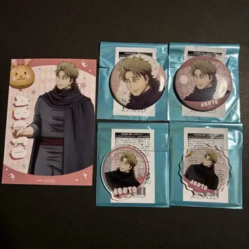 애니메이션 재팬 AJ 은혼 자캐 캔뱃지 클리어 스티커 특전 아부토