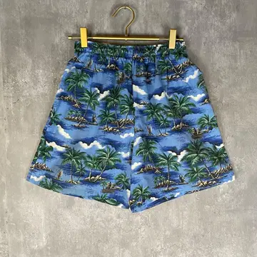 [ 미국산 ] EVERGREEN ISLAND 트로피컬 숏팬츠 하와이