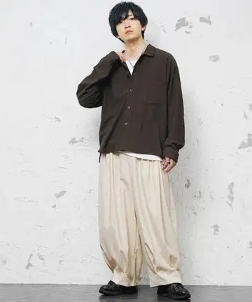 MinoriTY 슈퍼 와이드 턱 벌룬 와이드 팬츠