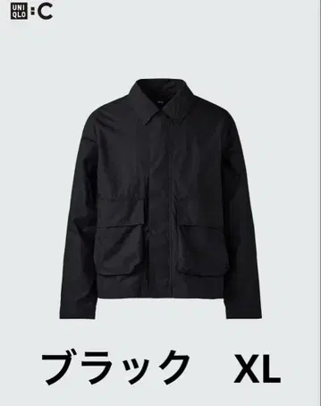 UNIQLO C 코튼 숏 블루종 블랙 XL